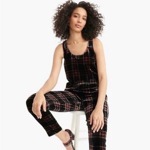 J.Crew Velvety Tartan Plaid Top NWOT